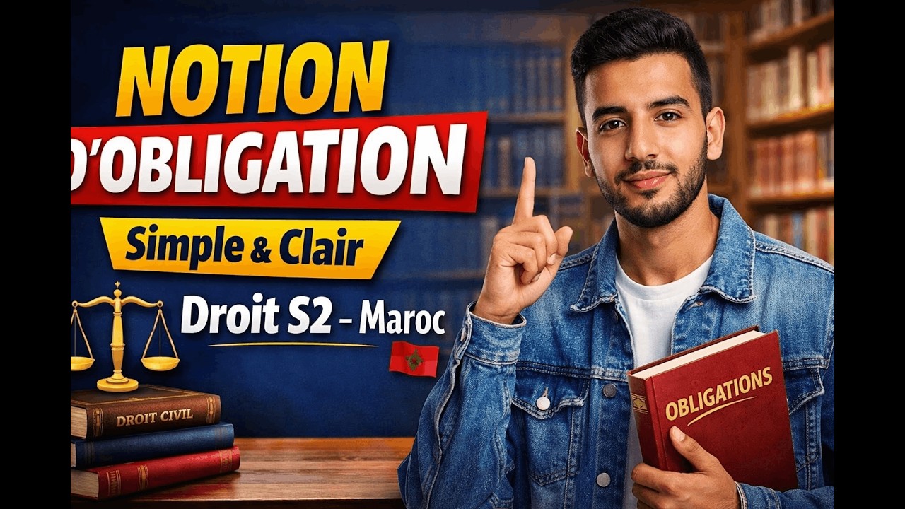 Aji tfham l'obligation bdarija 🇲🇦 Théorie  Générale des Obligations et Contrats S2 (Privé et Public)