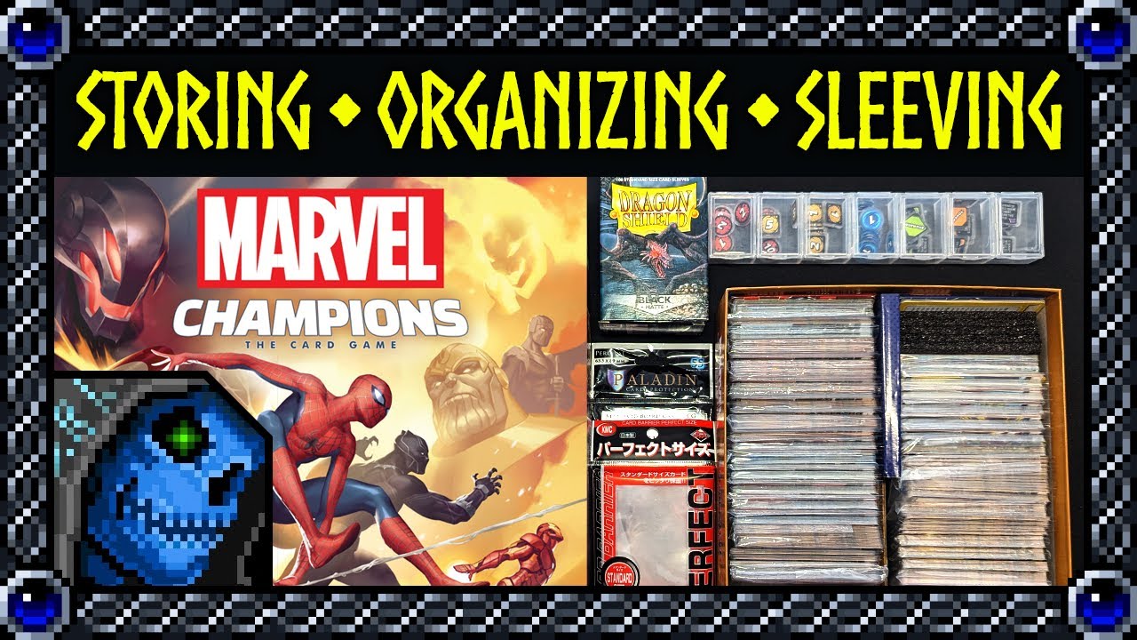 Storing, Organizing, and Sleeving your Marvel Champions Collection (Bonus: Acrylic Token Set Review)