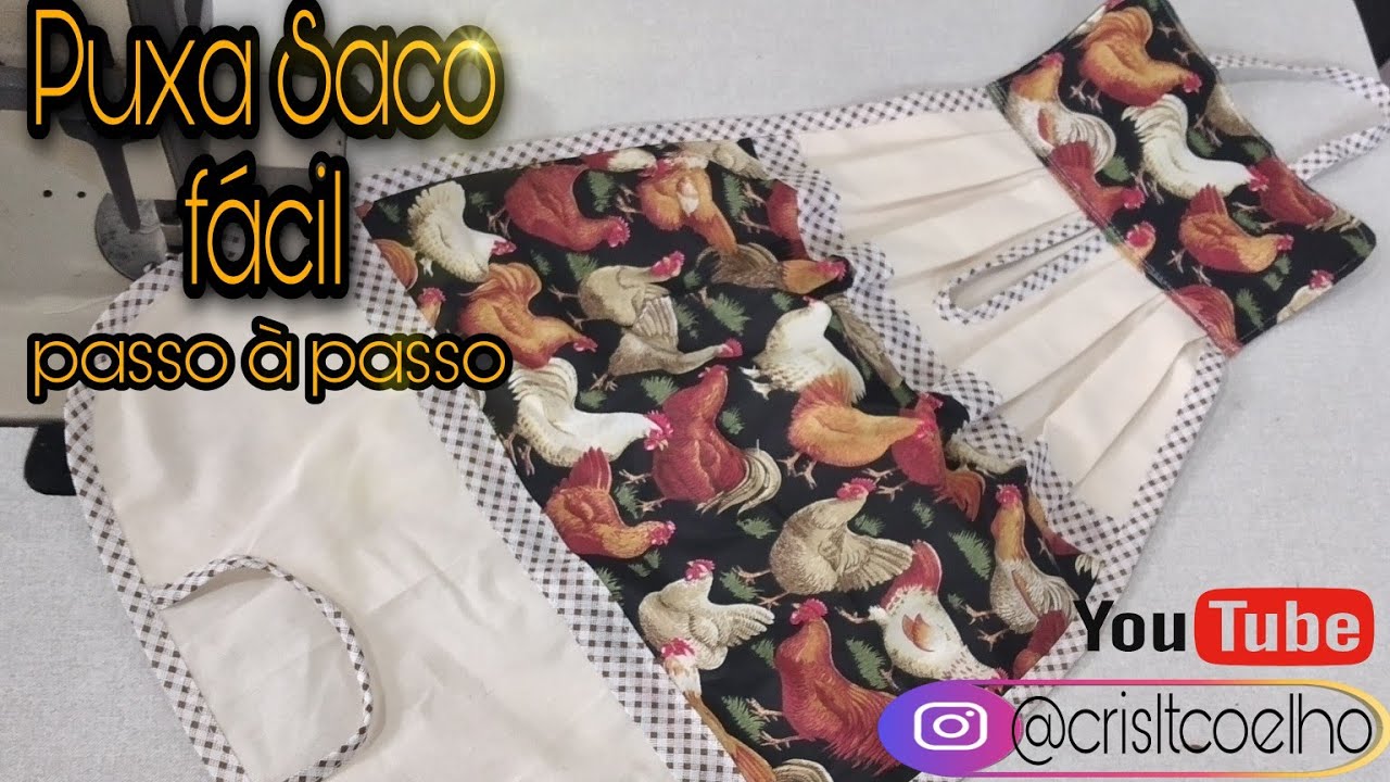 Puxa Saco fácil  | Erros de Gravação no final kkkk #costuracriativa  #aproveitandoretalhos