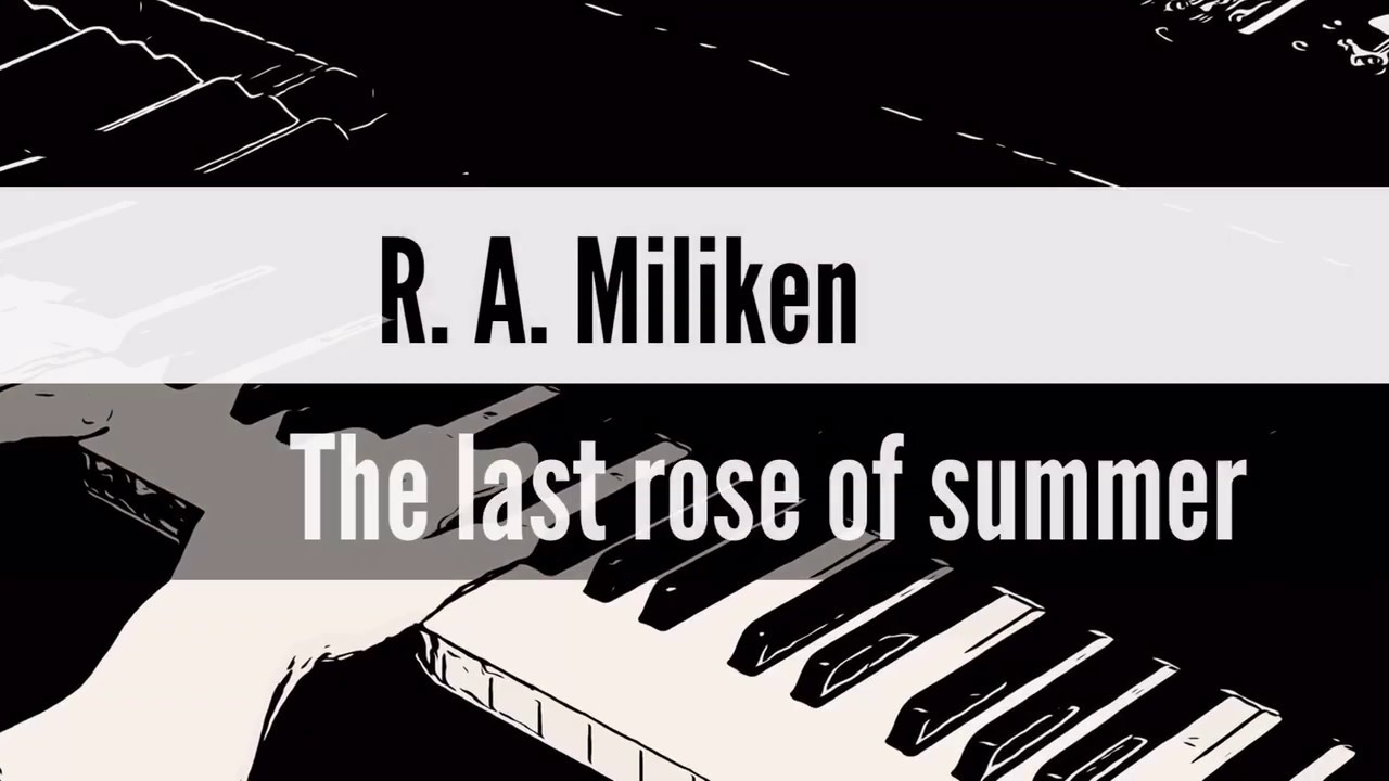 [R.A.Miliken] The last rose of summer (F Major) | Piano Accompaniment
