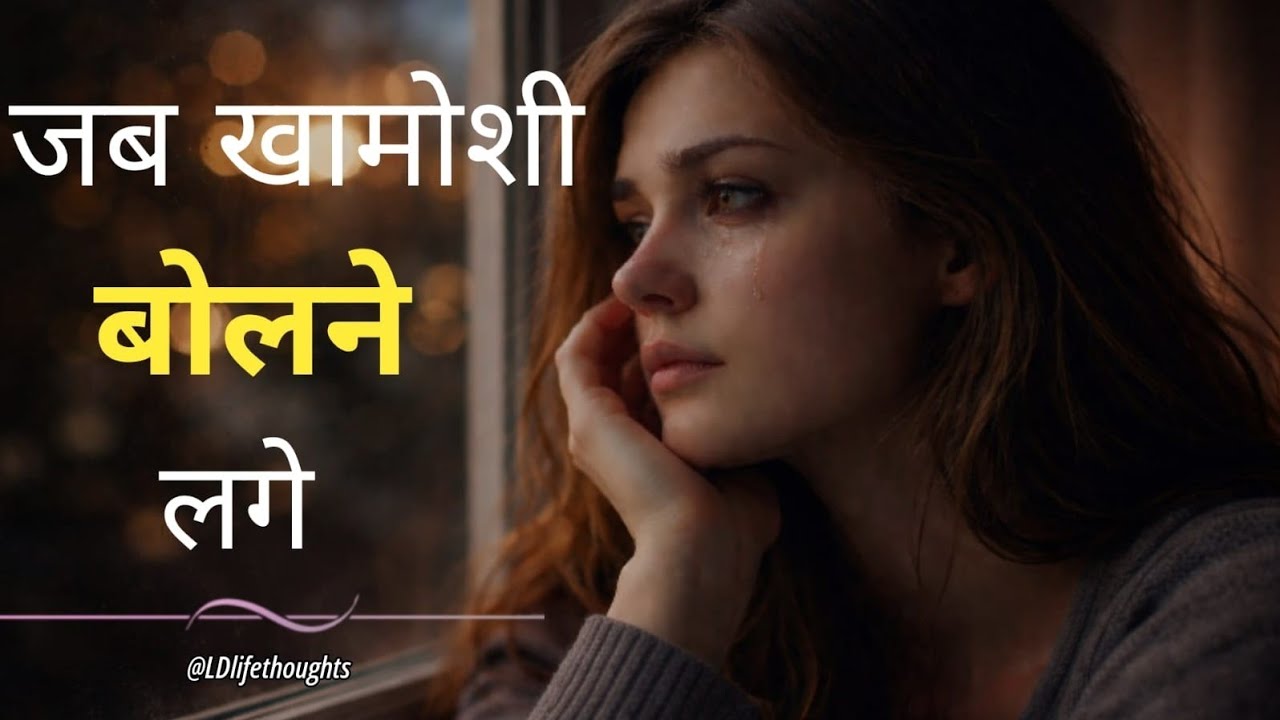 जब खामोशी बोलने लगे | दिल को छू लेने वाली सच्चाई | Emotional Hindi Poetry | Life Reality