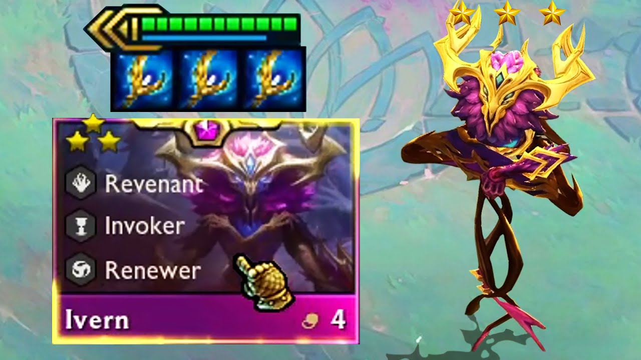 CRAZY DAISY! ⭐⭐⭐ 3x Archangel 3 Star Ivern (TFT Set 5: Reckoning)