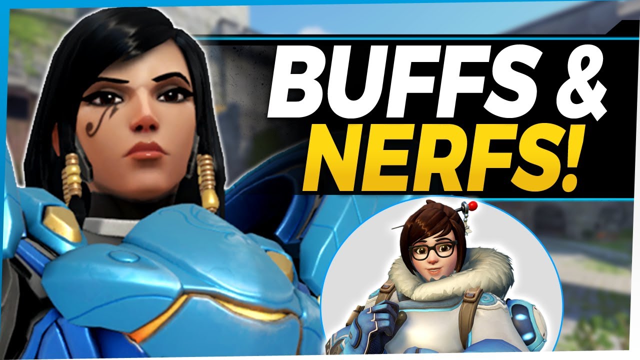 Overwatch BUFFS Pharah Ashe Genji - NERFS Mei Reinhardt