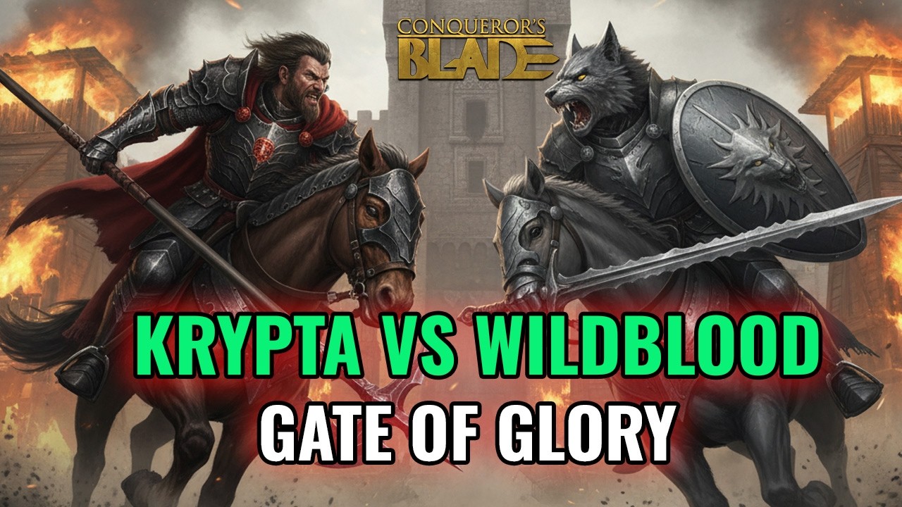 Krypta vs Wild Blood ⚔️Obrona Bramy Chwały! - Gate of Glory Defence - TW Conqueror’s Blade