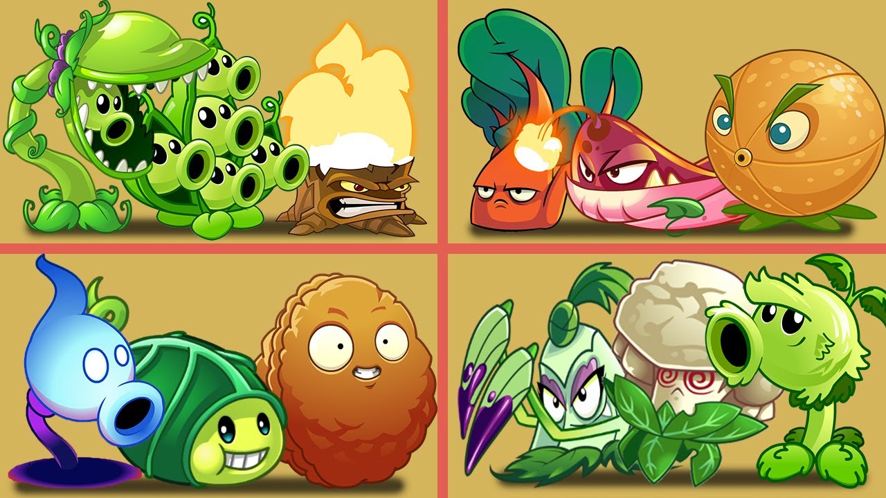 PvZ 2 4 Random Team Plants vs Team Zombies Part 28