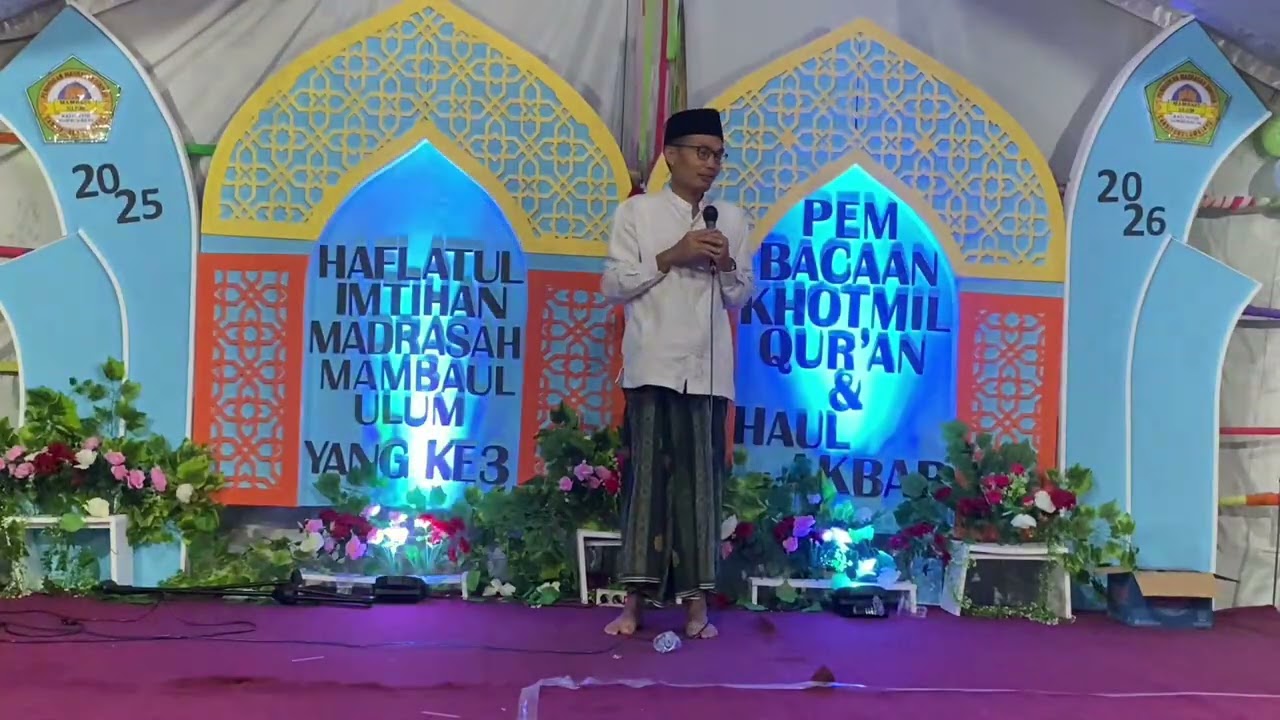 Sambutan 2 Kepala Desa Sumberrejo|Haflatul Imtihan Madrasah Mambaul ULum Ke III