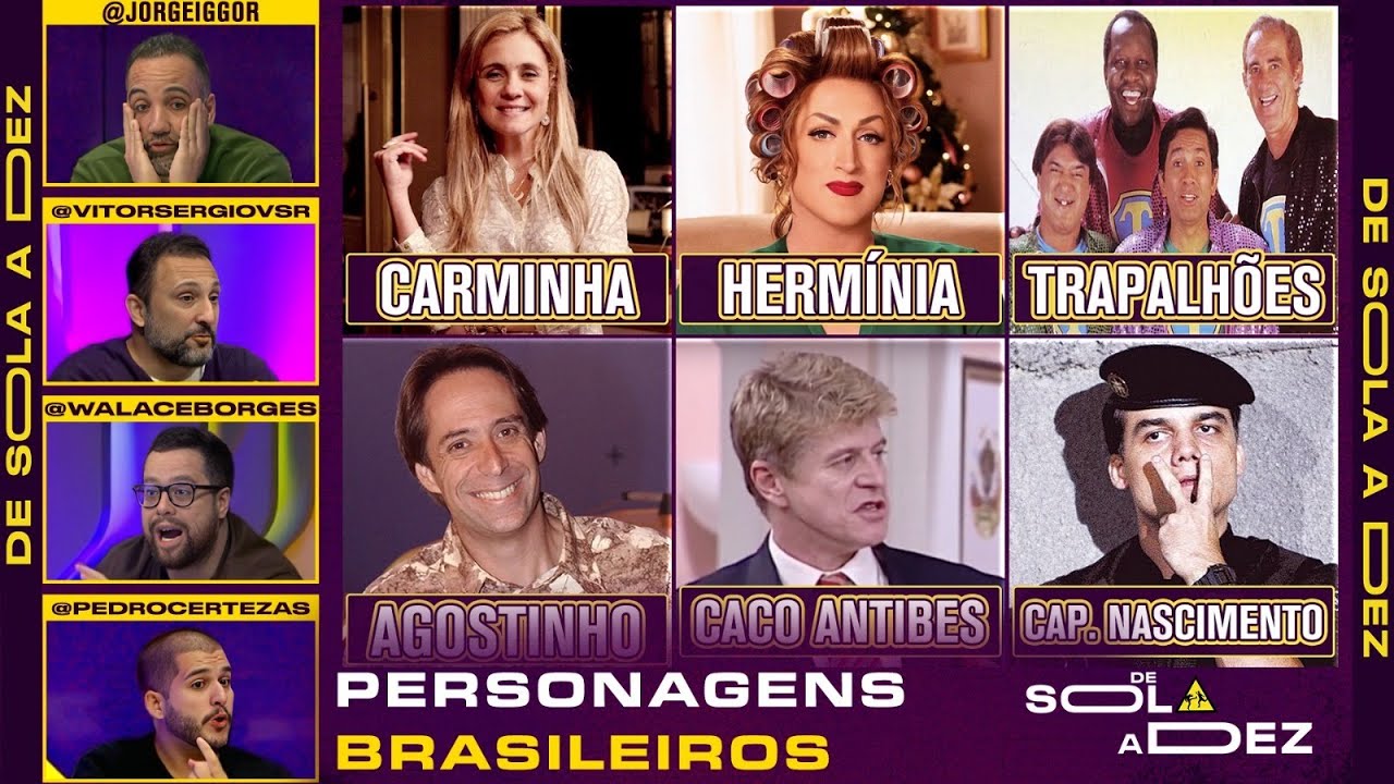 QUEM É O MAIOR PERSONAGEM BRASILEIRO? CRAVAMOS | DE SOLA A DEZ