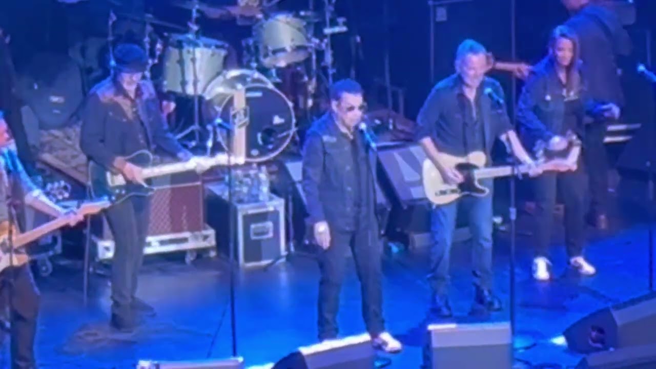 Joe playing sax with Gary U S  Bonds and Bruce Springsteen