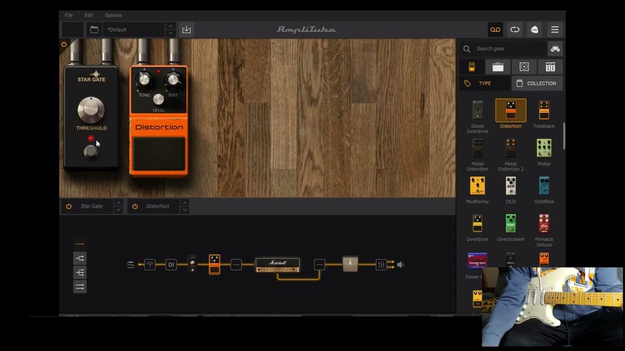 Amplitube 5 - Clean, Rhythm and lead sound from one amp