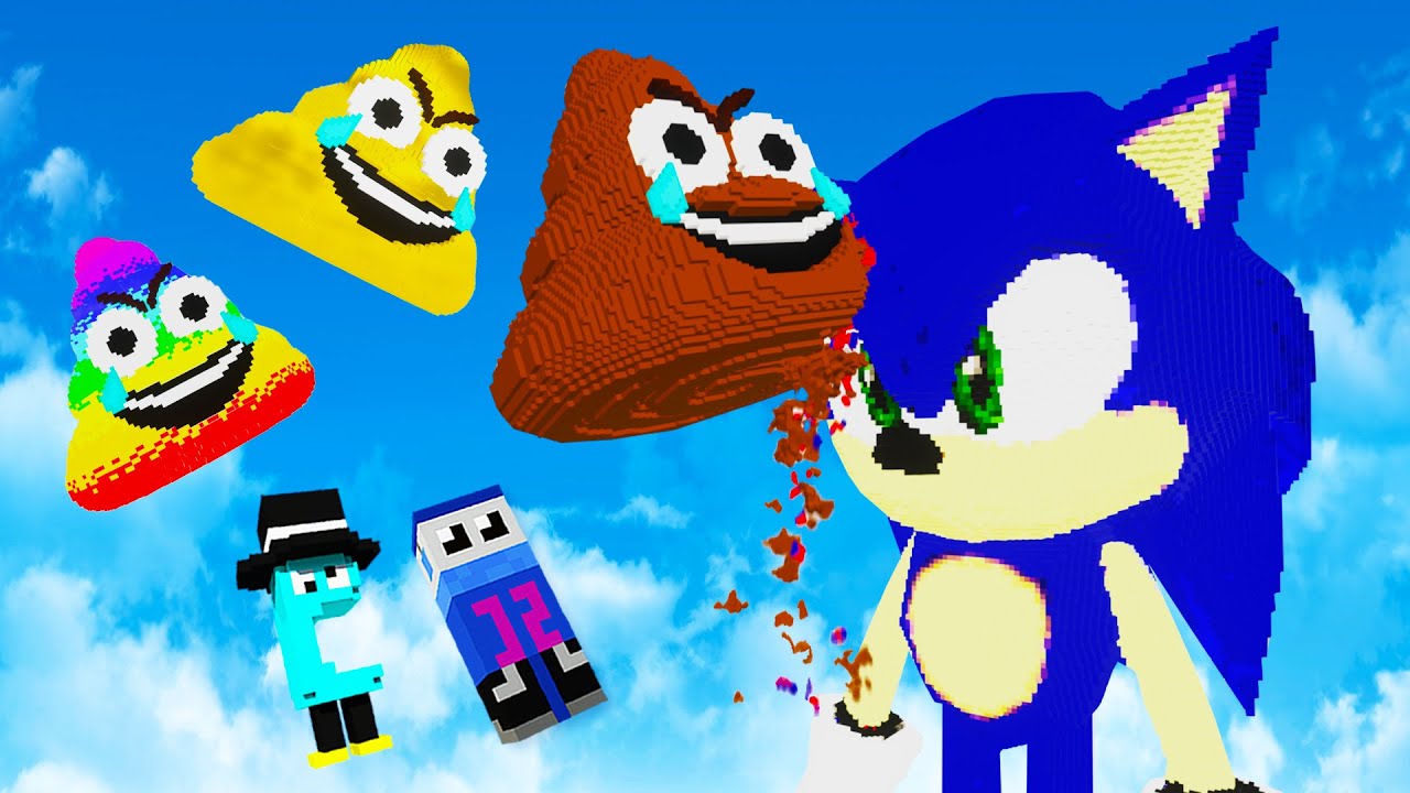 We Throw Giant Voxel Poop at Sonic and Break Everything in Teardown!