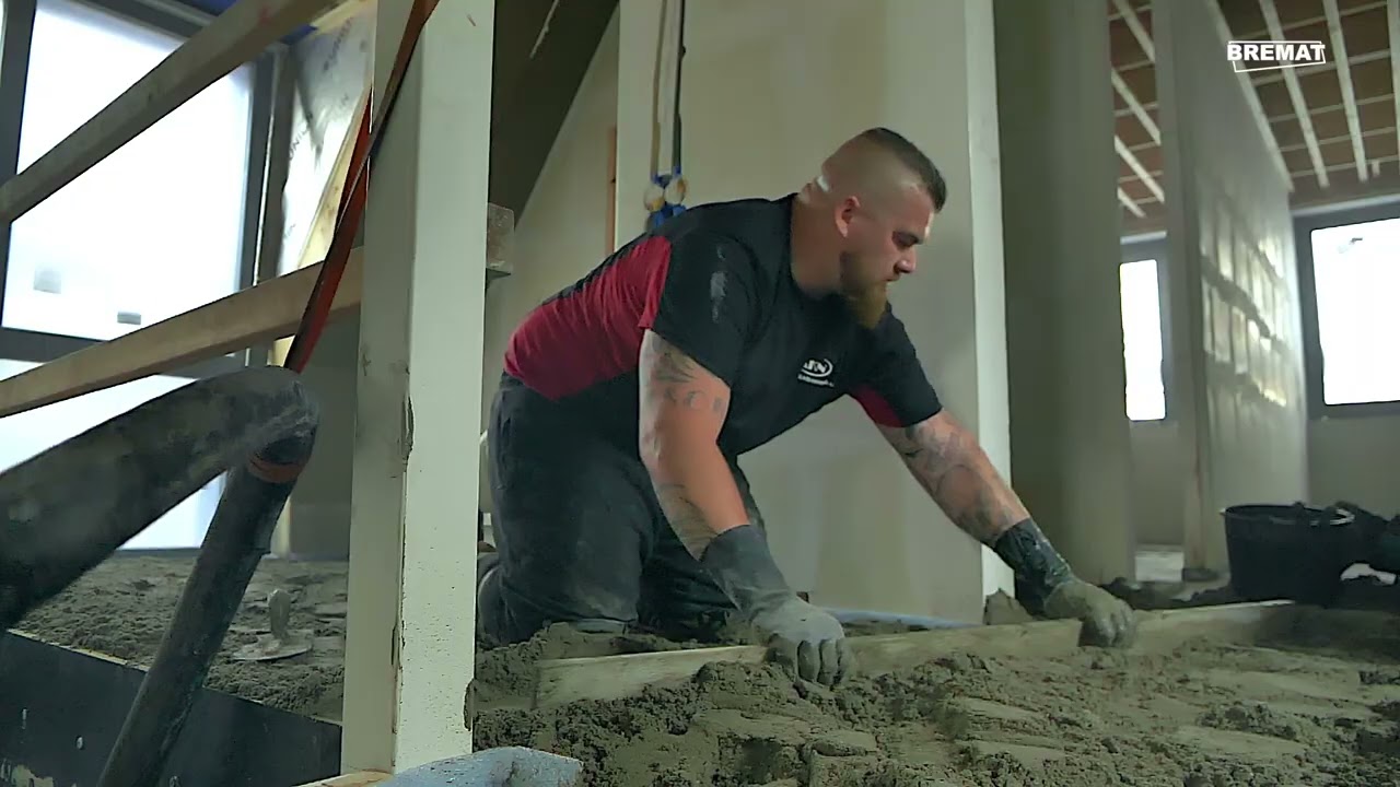 Bremat F4.15R - conventional floor screed installation - AKN Afwerkvloeren