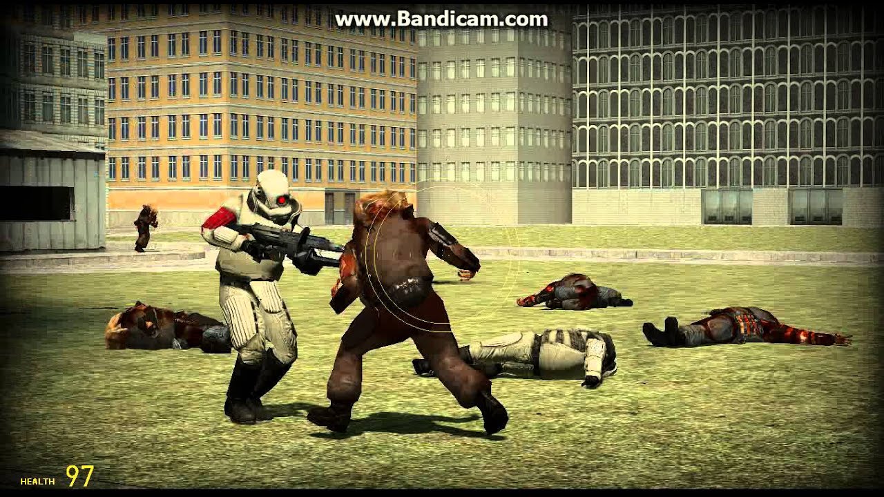 Gmod: combine soldiers vs zombies, headcrabs & antlion workers