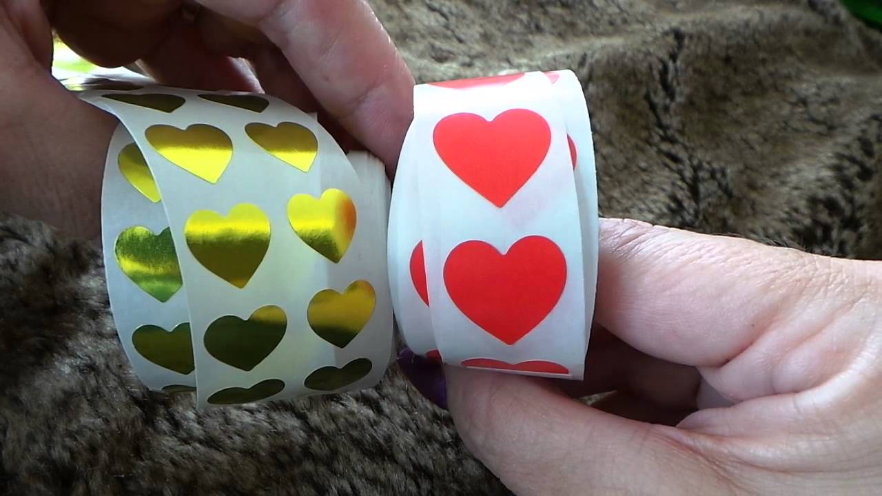 Heart Stickers by InStockLabels.com