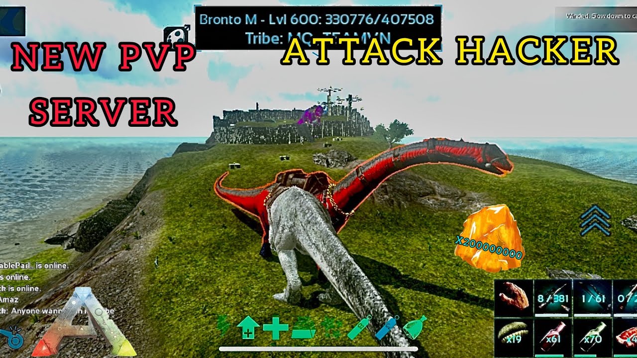 ARK | START NEW SERVER OP PVP ATTACK HACKER s/1