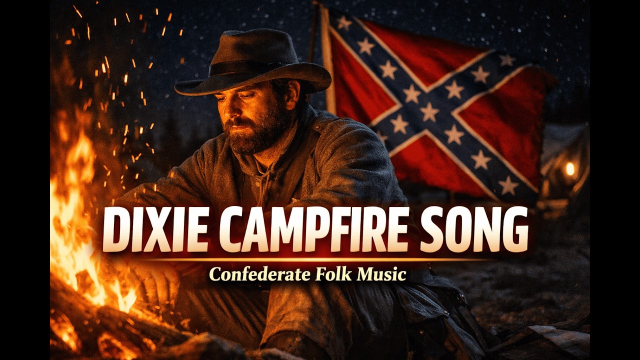 Dixie Campfire Night 🇨🇫 | 1 Hour Confederate Folk Music (Civil War Banjo)