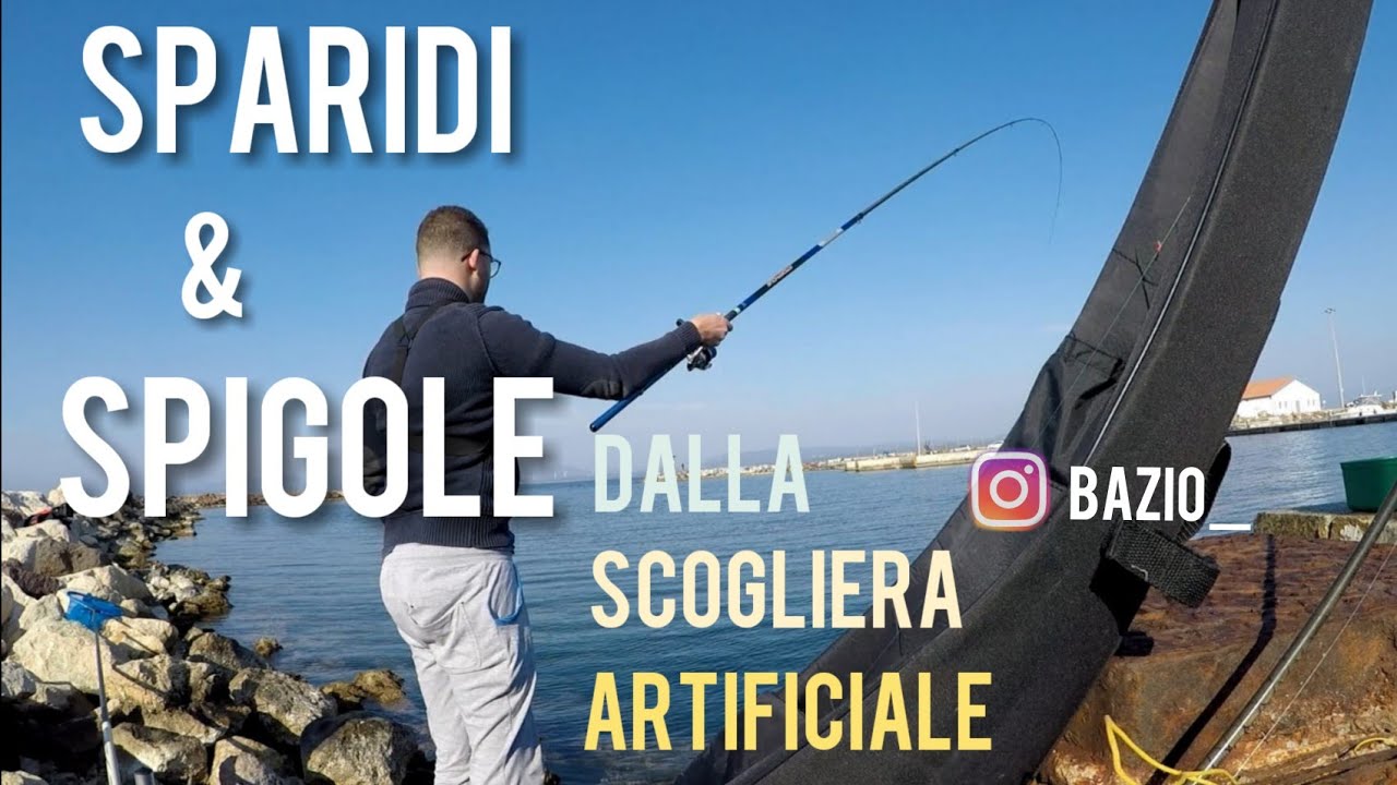 PESCA DALLA SCOGLIERA ARTIFICIALE. Spigole, Sparidini e Salpona.
