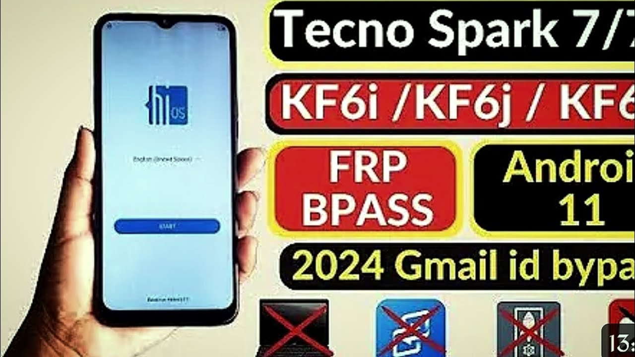 Tecno Spark 7 Frp Bypass Android 11 / Tecno (kf6i, kf6j, kf68 Google Account removal.