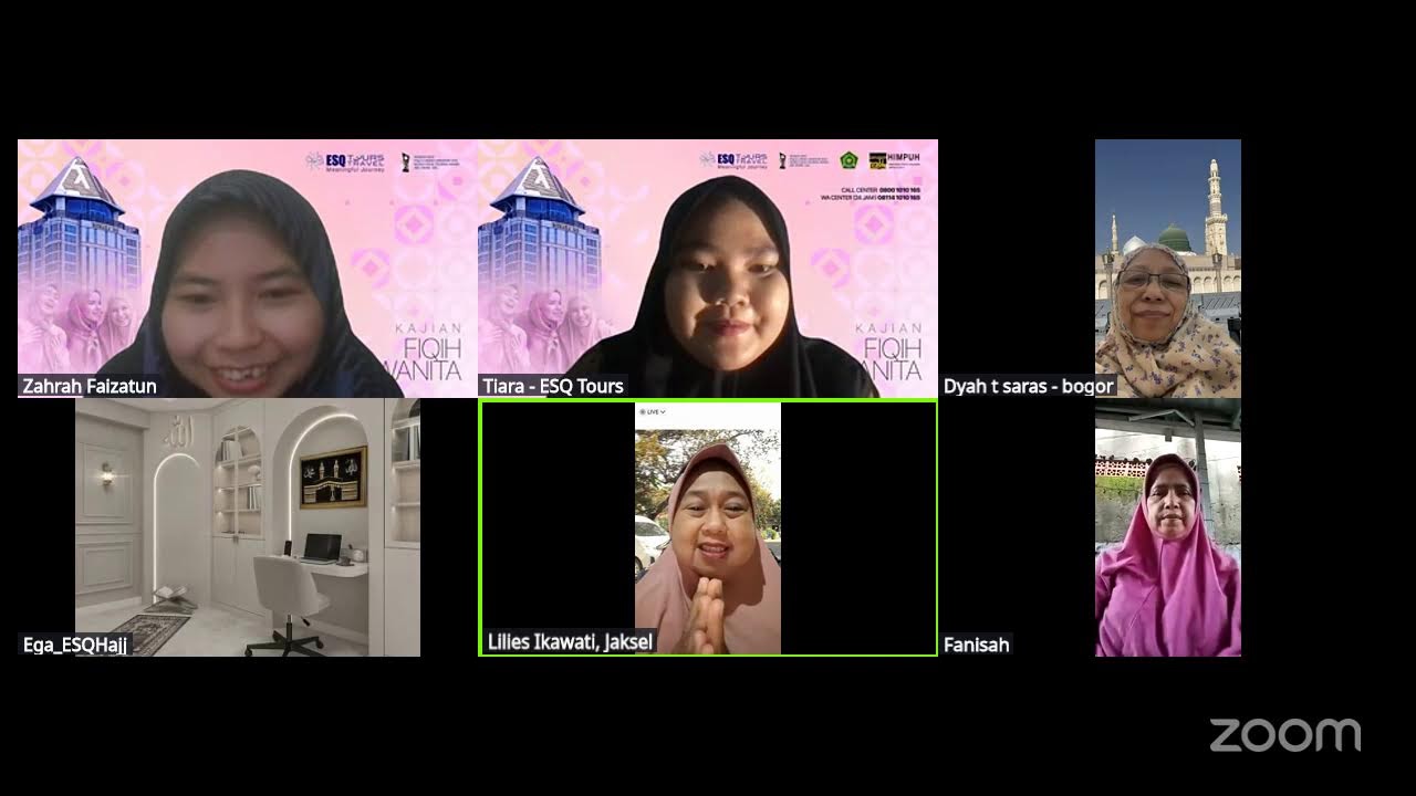 FIQH WANITA||ESQTOURS||Ustadzah Zahra, LC., S.Ag