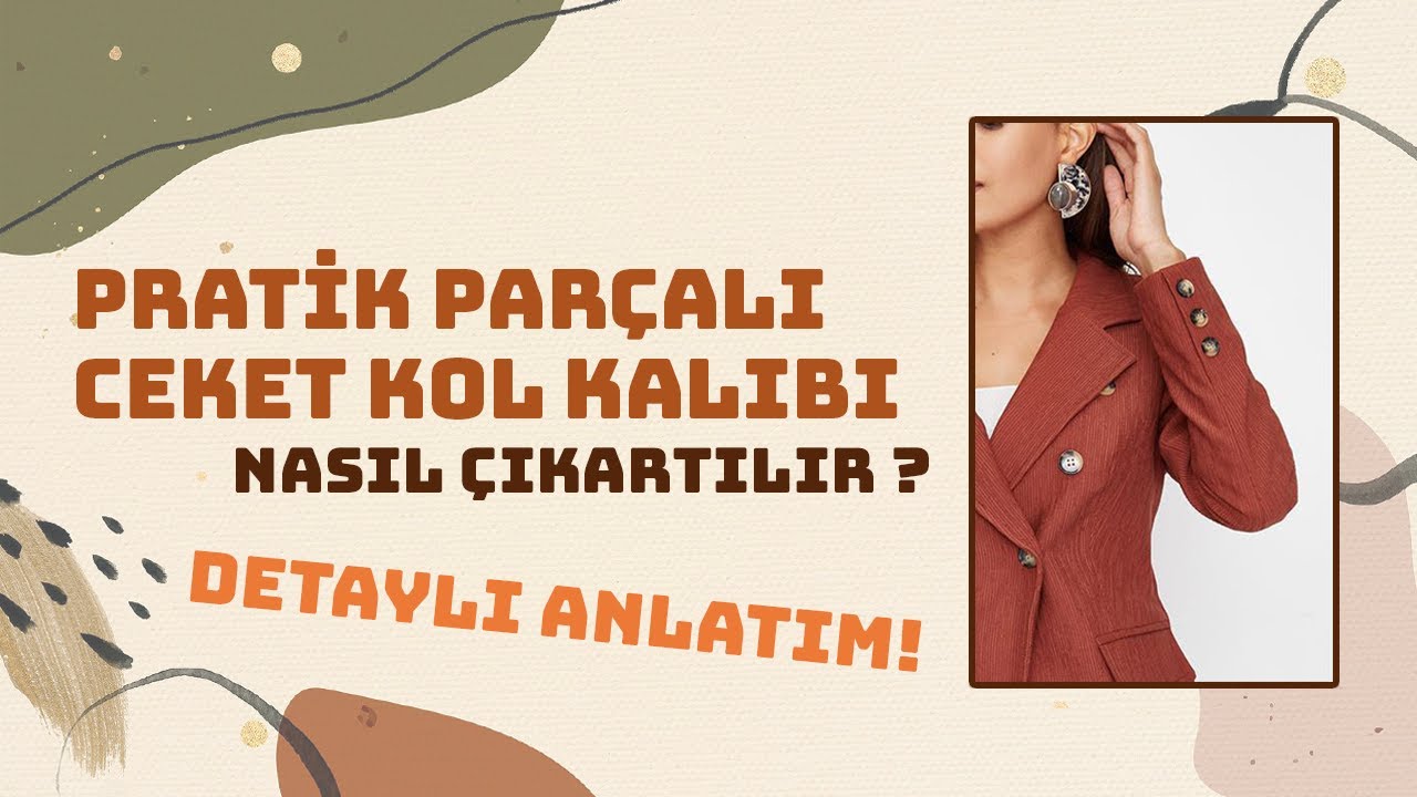 Pratik Parçalı Ceket Kol Kalıbı Çıkarma || Modelistlik Dersleri #sewing