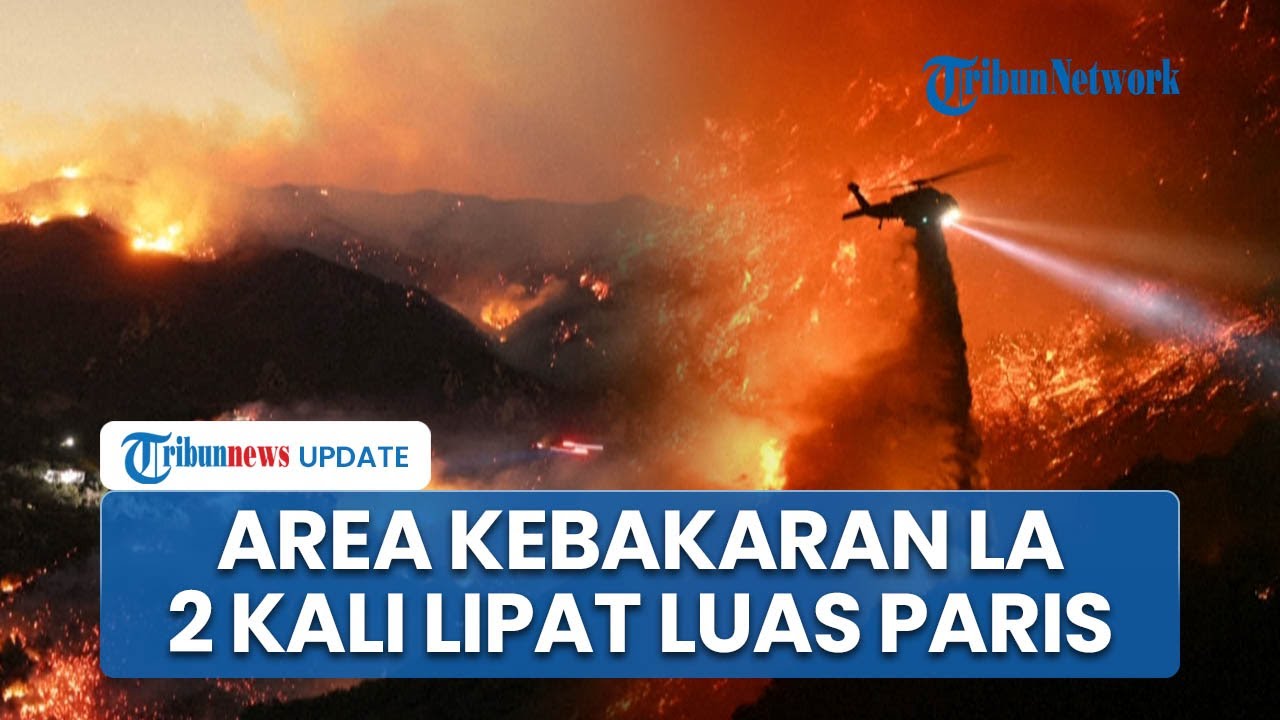 Area Kebakaran Los Angeles 2 Kali Lipat Luas Paris, Saking Panasnya hingga Muncul Tornado Api