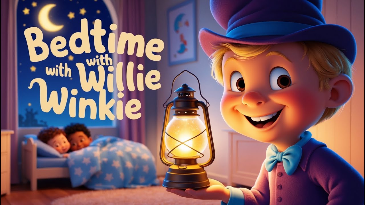 Bedtime with Wee Willie Winkie | Sleepy time Nursery Rhyme for Kids Wee Willie Winkie