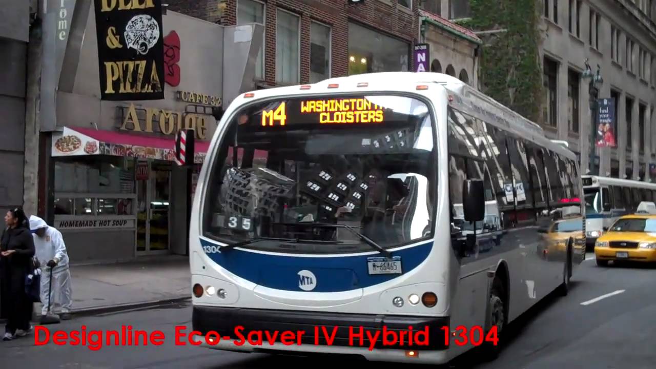 NYC MTA Designline Eco-Saver IV Hybrid Bus No. 1304