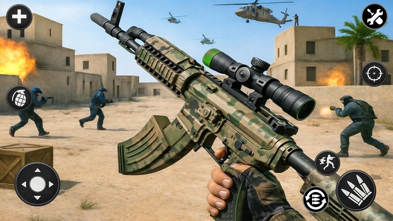 Contra Guns－FPS Action Shooter Android Gameplay Anti-Terrorist Combat