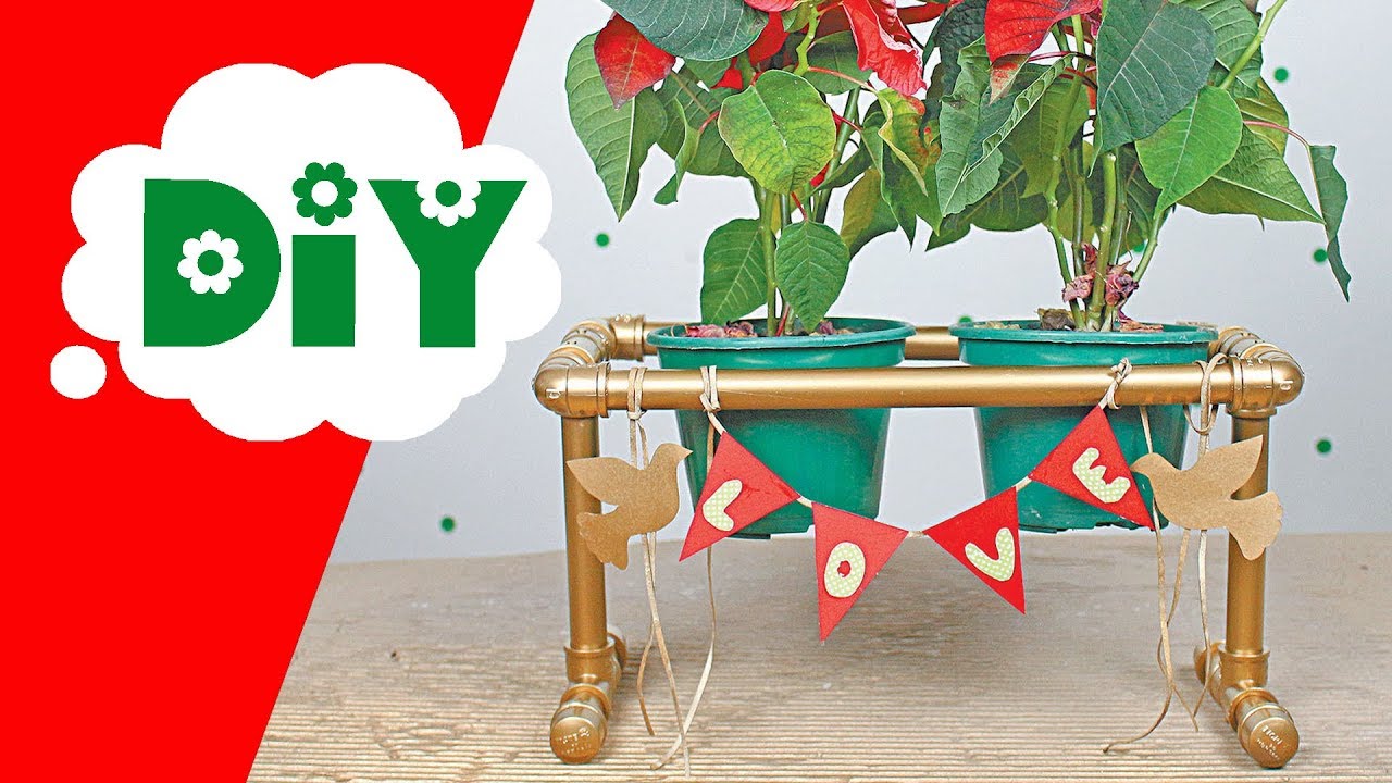 Como fazer SUPORTE para VASOS // DIY com CANO DE PVC