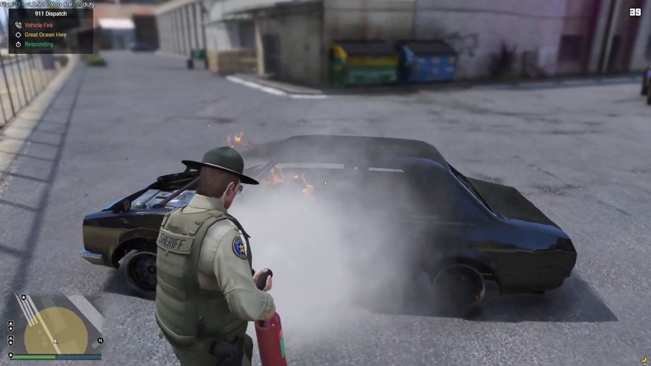 The vehicle fire callout