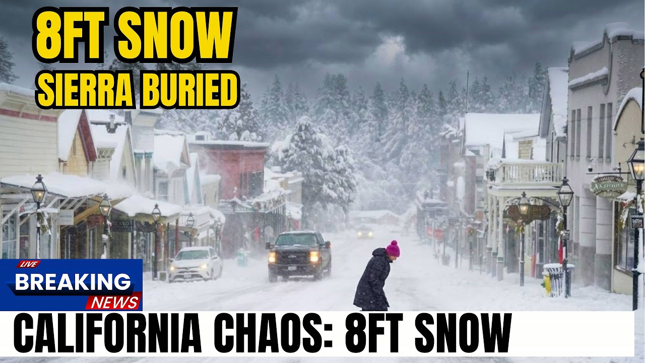 BREAKING: California & Nevada BURIED! 8ft Snow DUMPS, Infrastructure CRUMBLES in Sierra