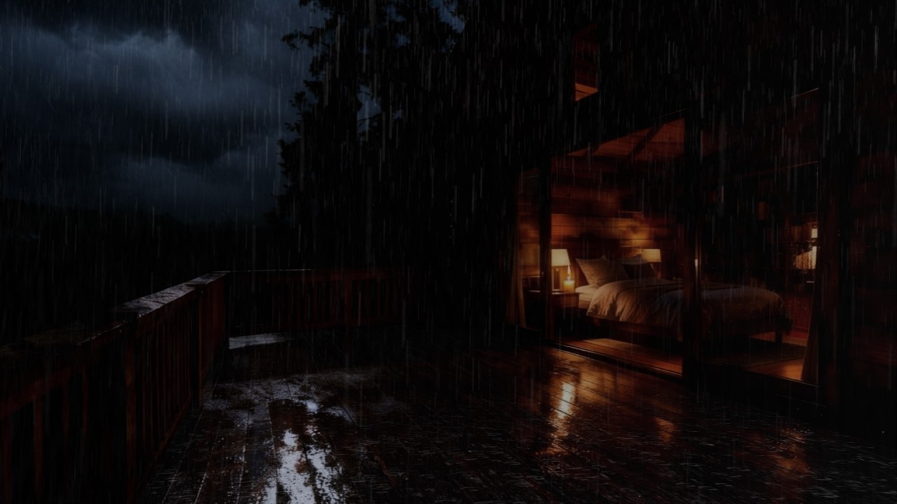 Deep Forest Rain at Night 🌧 Soft Rain Sounds for Deep Sleep