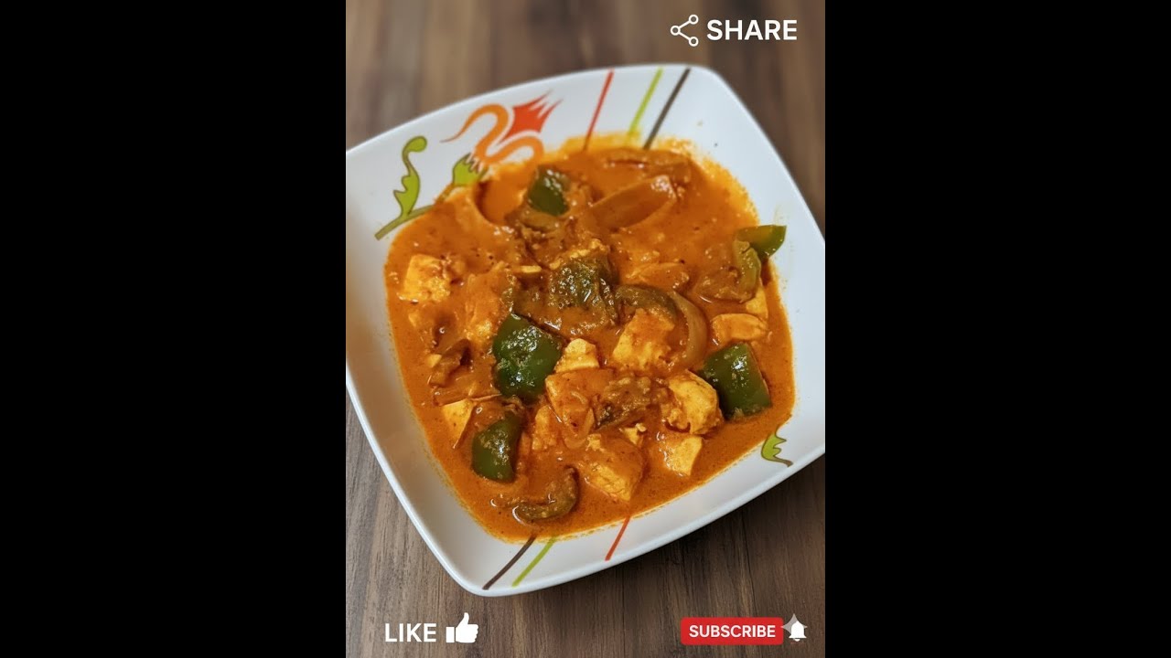 Paneer Aur Shimla Mirch Ki Sabzi | Restaurant Style Capsicum Paneer Curry