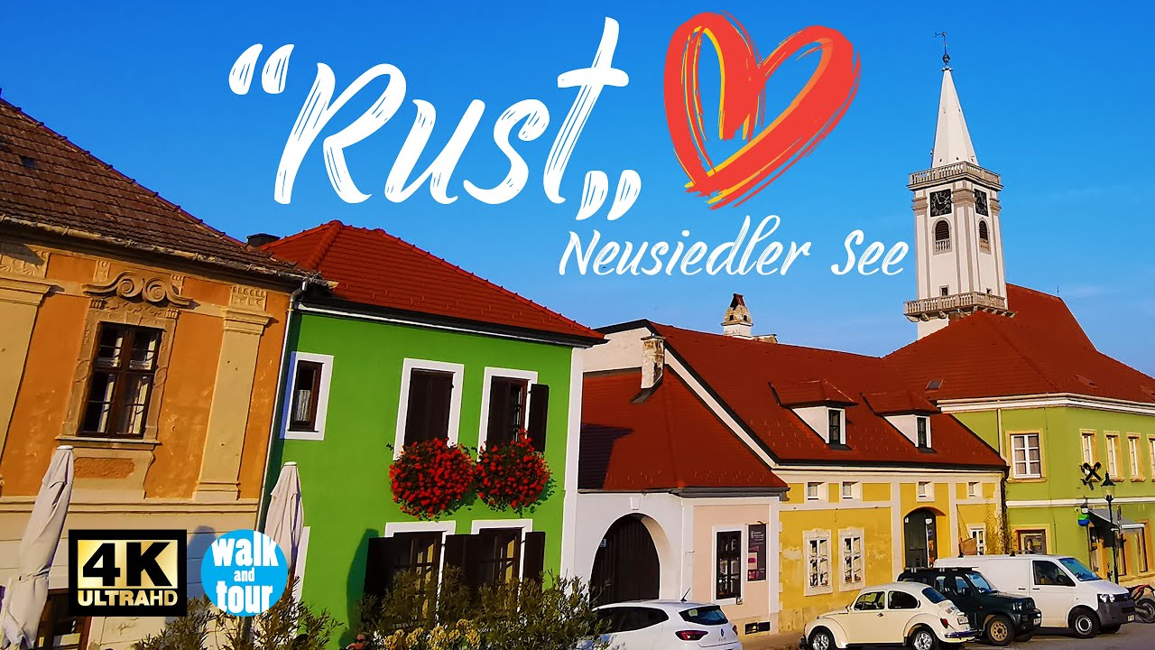 Pleasant Virtual Walking Tour in Rust, Neusiedler See, Austria in 4K UHD (60 fps)