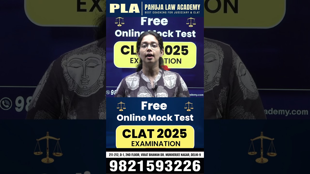 FREE Online Mock Test for CLAT 2025 | Best CLAT Coaching in Delhi CLAT Preparation - PLA