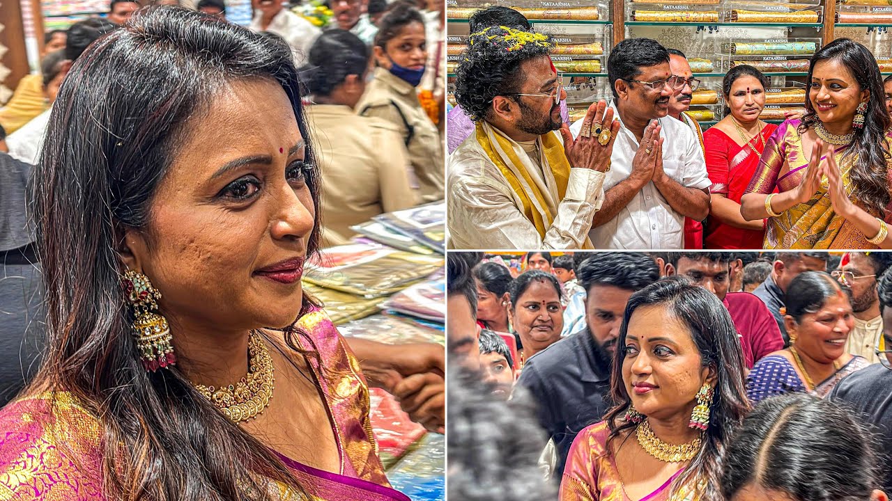 Anchor Suma Kanakala At Kataksha Silk Grand Shop Opening | Kataaksha Silk Vanastalipuram | Suma Adda
