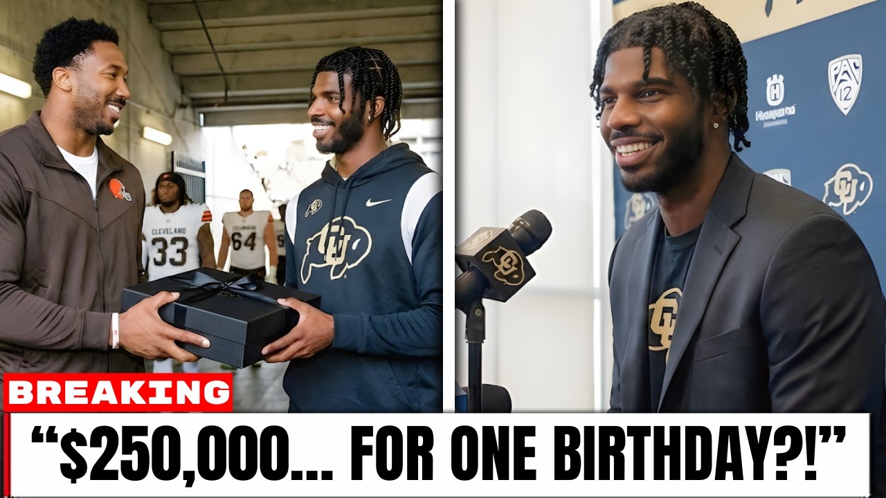 Shedeur Sanders’ Reaction to Myles Garrett’s $250K Surprise Has NFL Talking