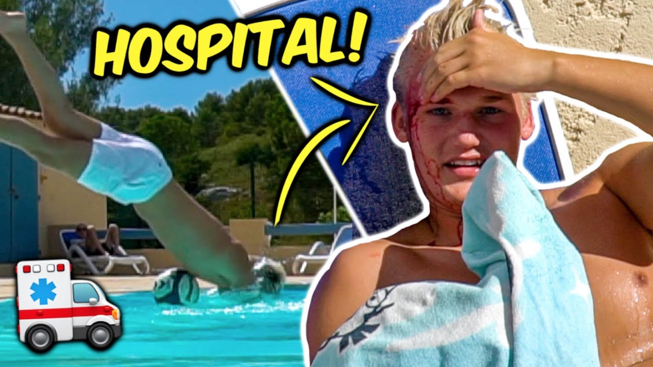 HOVEDSPRING I POOLEN G&Aring;R GALT! (ENDER P&Aring; HOSPITALET)