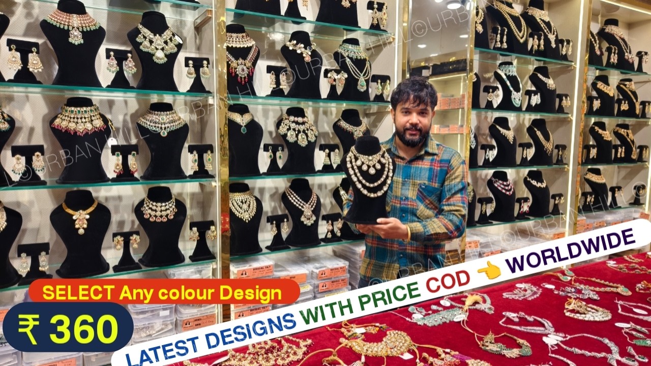 Designer Indian Bridal Jewellery Haul 😍 Moissanite & AD Sets 💍 Global Shipping 👈 COD in India 👈