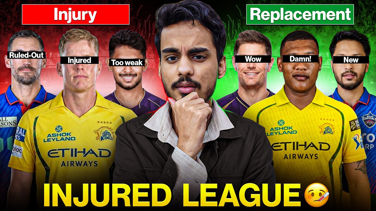 IPL 2026 : All INJURED Players and their REPLACEMENT Update | Starc, Ellis, Hazlewood Injury Update