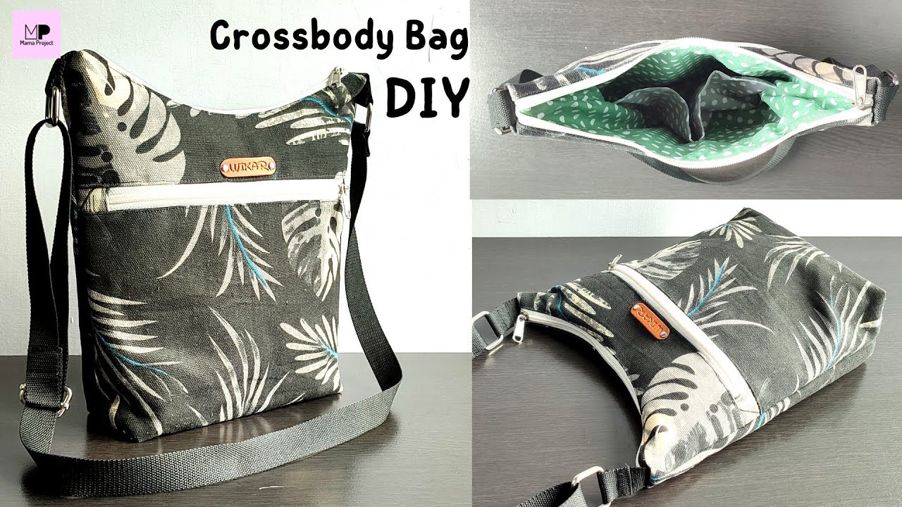 Crossbody Bag With Front Pocket | DIY Crossbody Bag | Crossbody Bag Tutorial