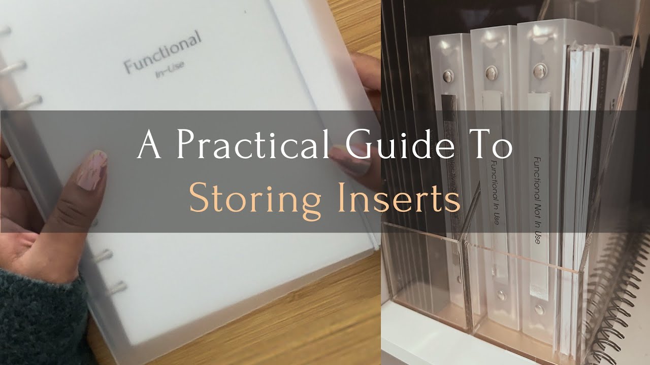 My Insert Storage System | The Planner Aisle