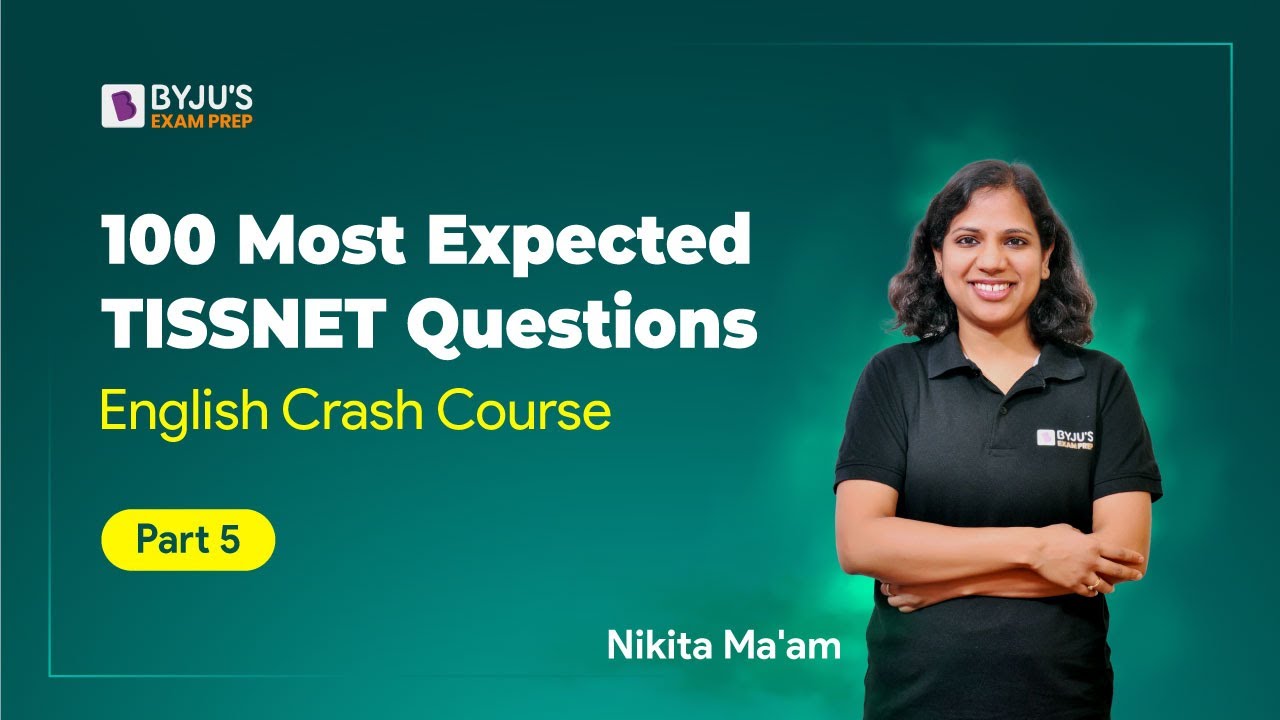 100 Most Expected TISSNET English Questions | TISS 2023 Preparation | TISSNET Previous Year Question