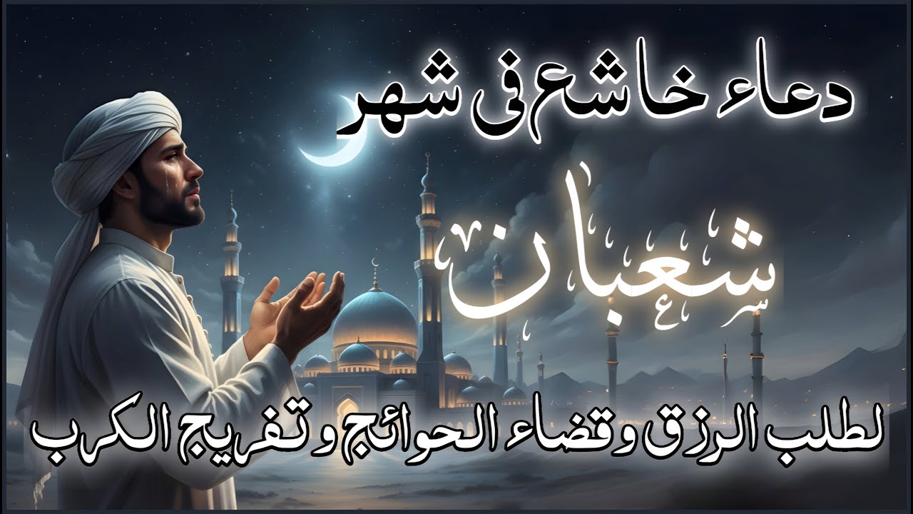 أجمل دعاء فى شهر شعبان المبارك 2026 🌙 لرفع البلاء وقضاء الحوائج وجلب الرزق  🤲