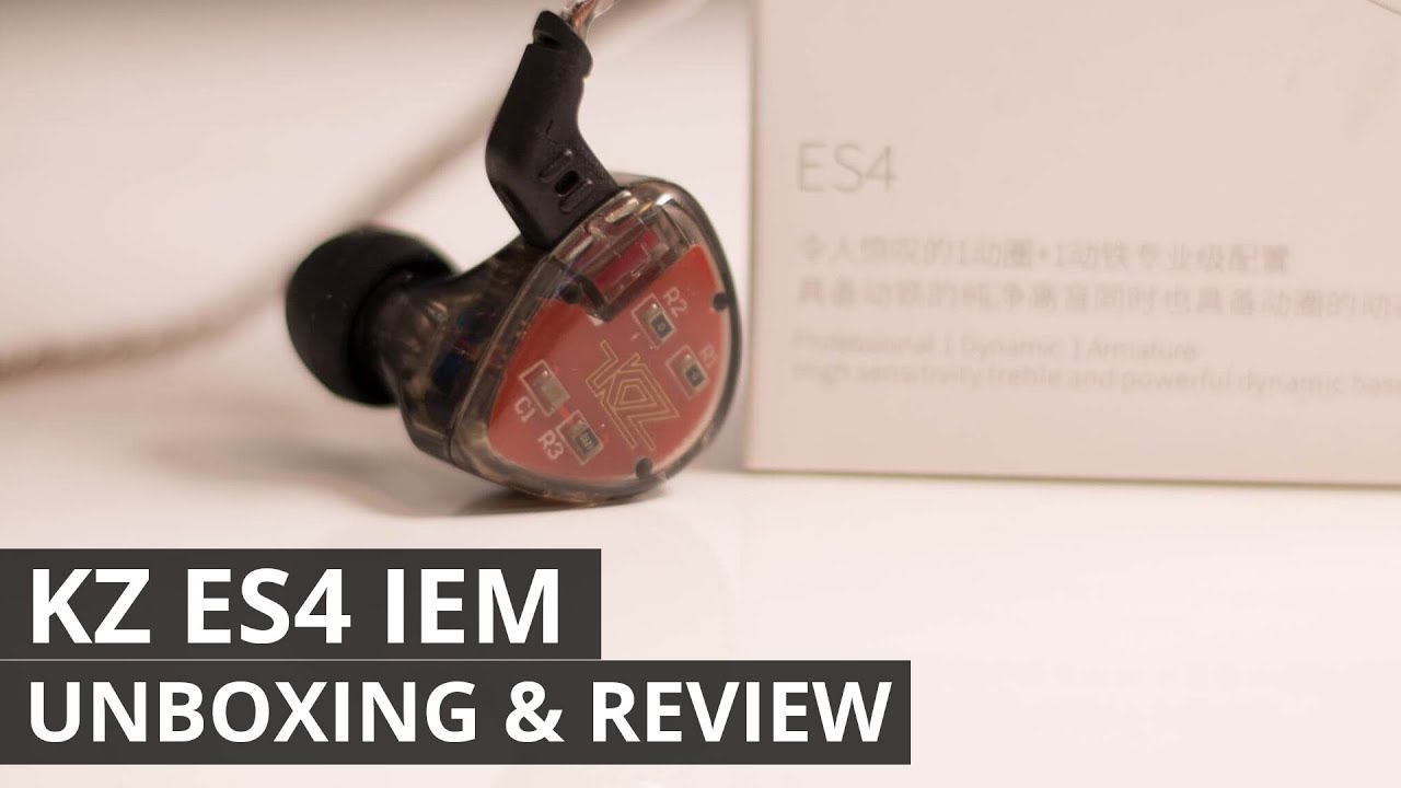 KZ ES4 IEM - 1 ARMATURE и 1 DYNAMIC DRIVER - распаковка и просмотр