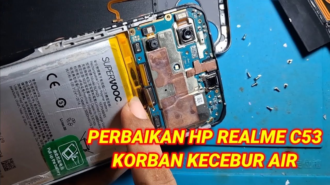 BERBAIKAN HP REALME C53 KORBAN KECEBUR AIR