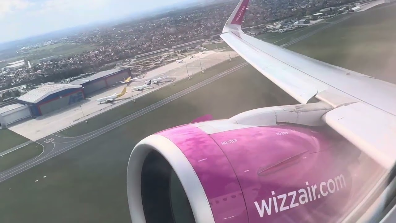 Wizzair A321NEO Taking-Off From Budapest