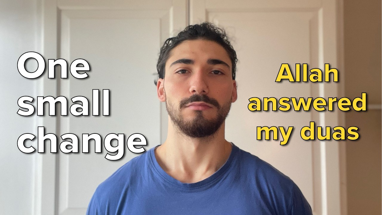 how Allah accepted ALL my dua with one small change