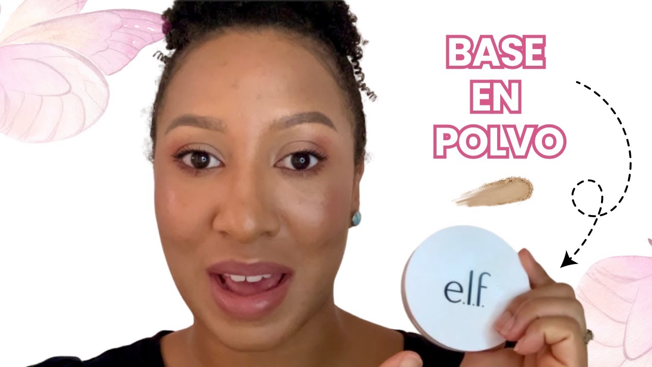 ¿Funciona la base en polvo e.l.f? Prueba real en mi piel | reseña + maquillaje fácil