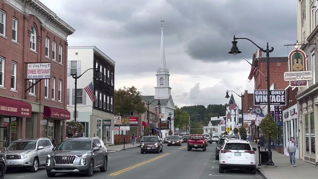 Littleton, New Hampshire DownTown TOUR in 4K