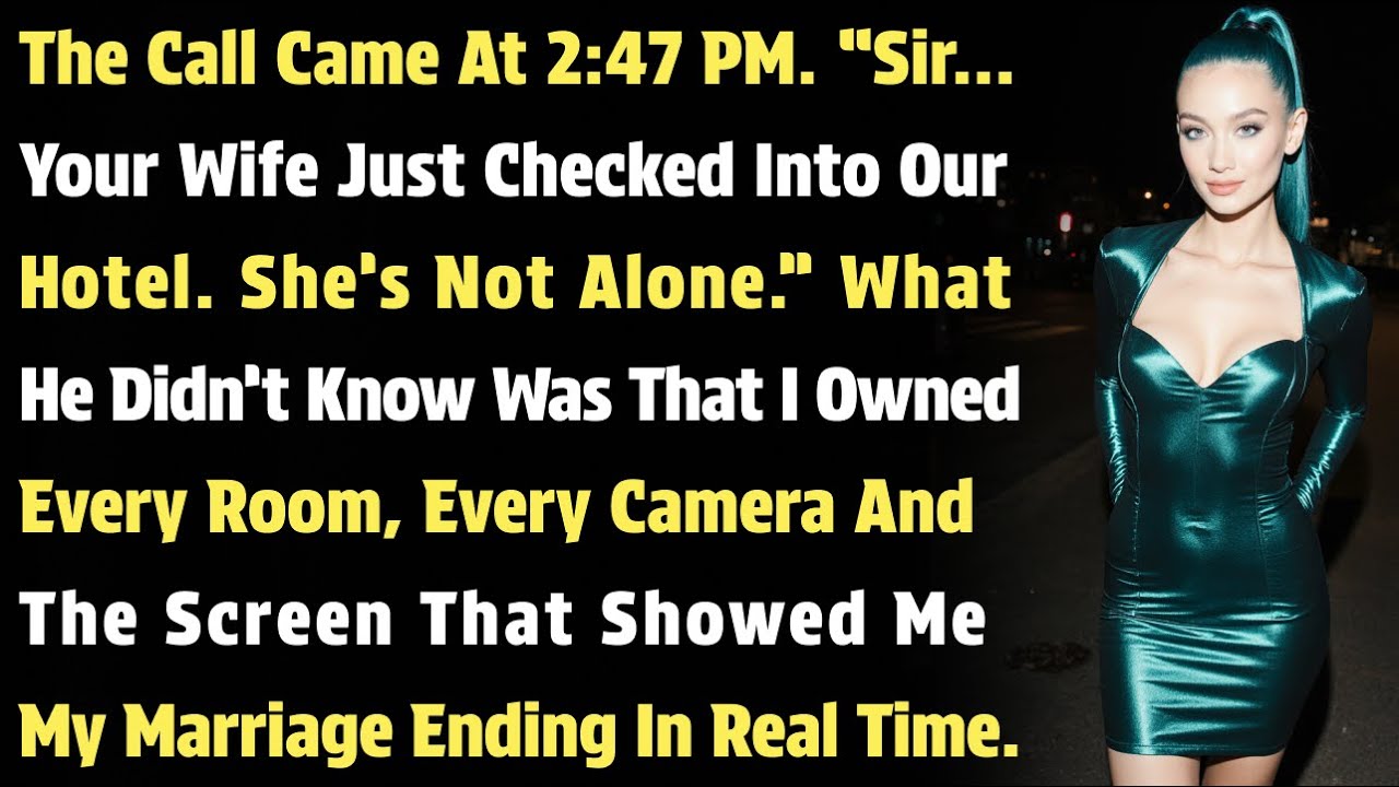 The Call Came At 2:47 PM. “Sir… Your Wife Just Checked Into Our Hotel. She’s Not Alone.” What He…